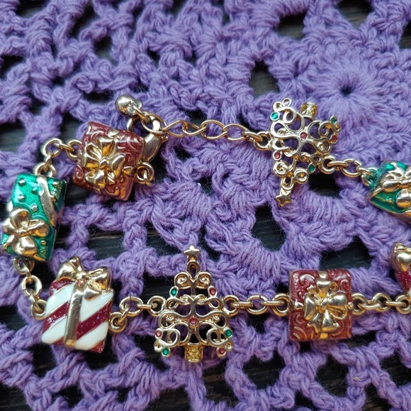 Vintage christmas braclett - Picture 1 of 2